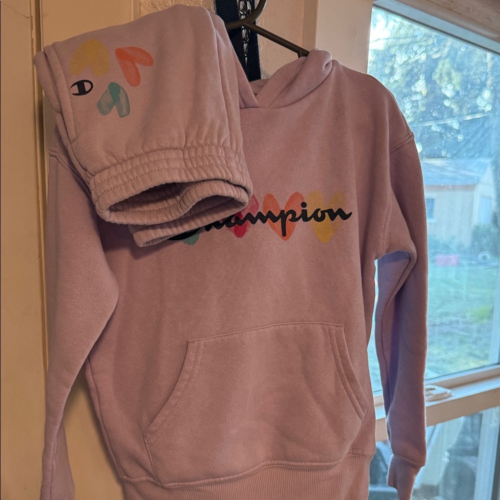 Champion Kids' Lavender Hoodie and Sweatpants Set